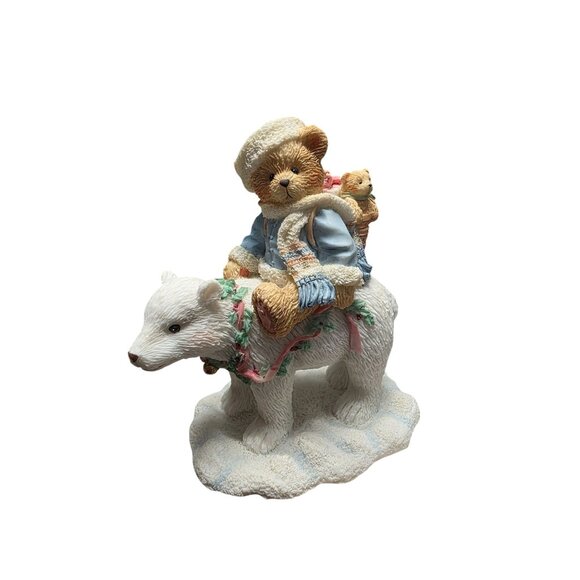 Vintage Enesco Cherished Teddies Figurine Eric Bear Tidings of Joy - Picture 1 of 10